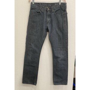 Bullhead Black Denim Jeans Men's 32 X 32 Gravels‎ Slim Straight Leg 100% Cotton